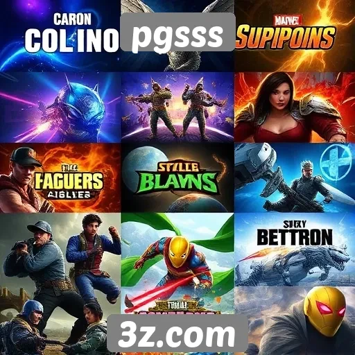 Visão geral das categorias de jogos disponíveis no pgsss